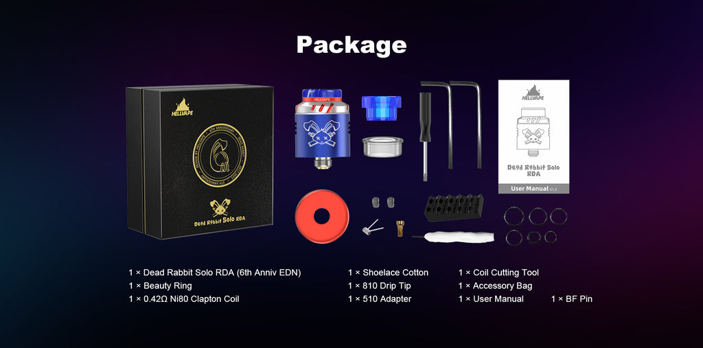 Hell Vape: Dead Rabbit Solo RDA 6th Anniversary Edition
