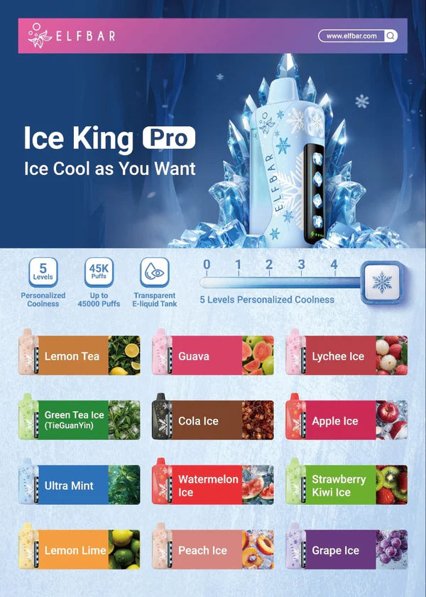 ElfBar: Ice King Pro 40000 Puffs Disposable Pods