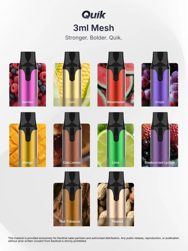 Kardinal: KS Quik Mesh 3000 Puffs Disposable Pod