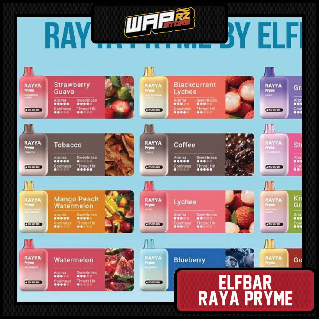 ElfBar: Raya Pryme 3000 Puffs Disposable Pod