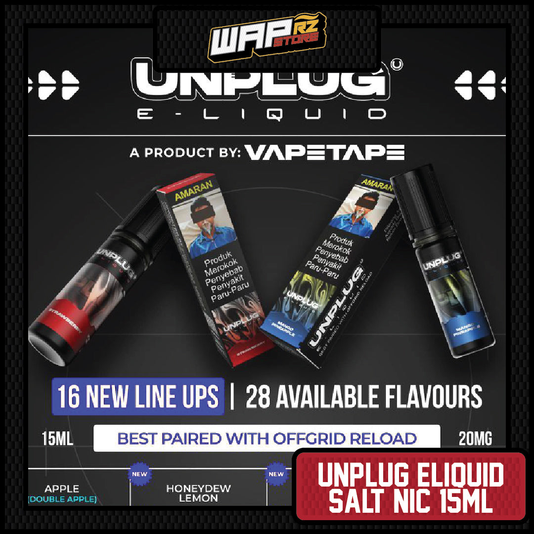 ELiquids: Unplug ELiquids 15ml