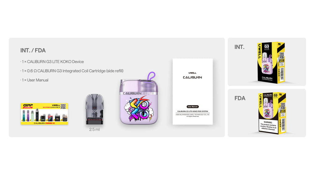 Uwell: Caliburn G3 Lite Koko Starter Kit