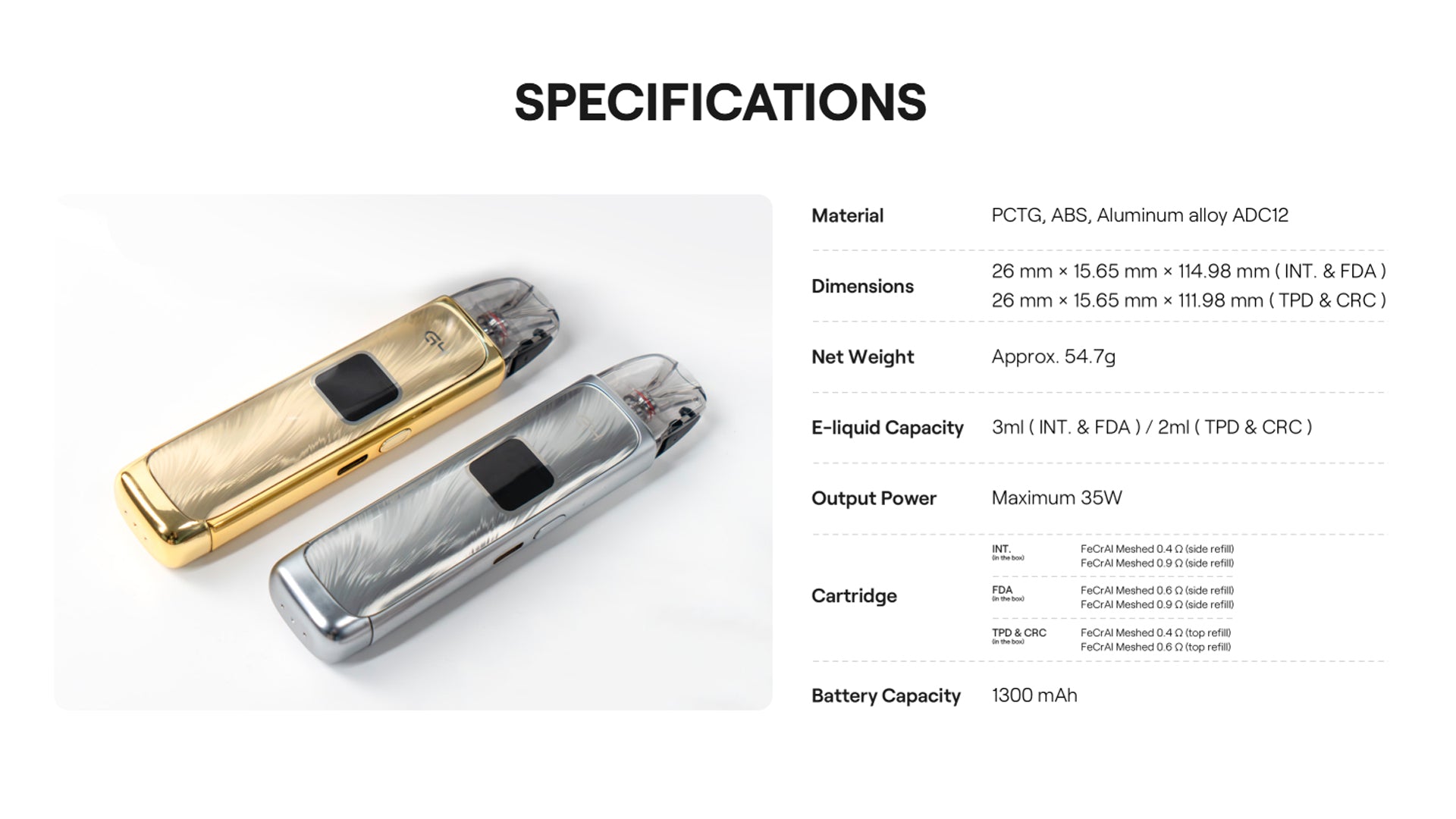 Uwell: Caliburn G4 Starter Kit