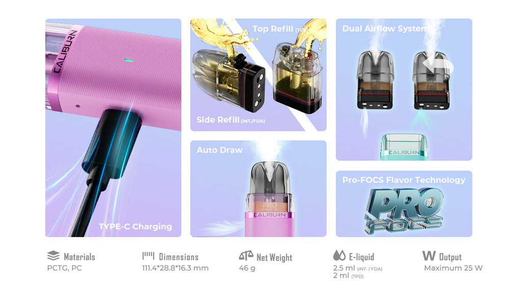Uwell: Caliburn G3 Lite Starter Kit