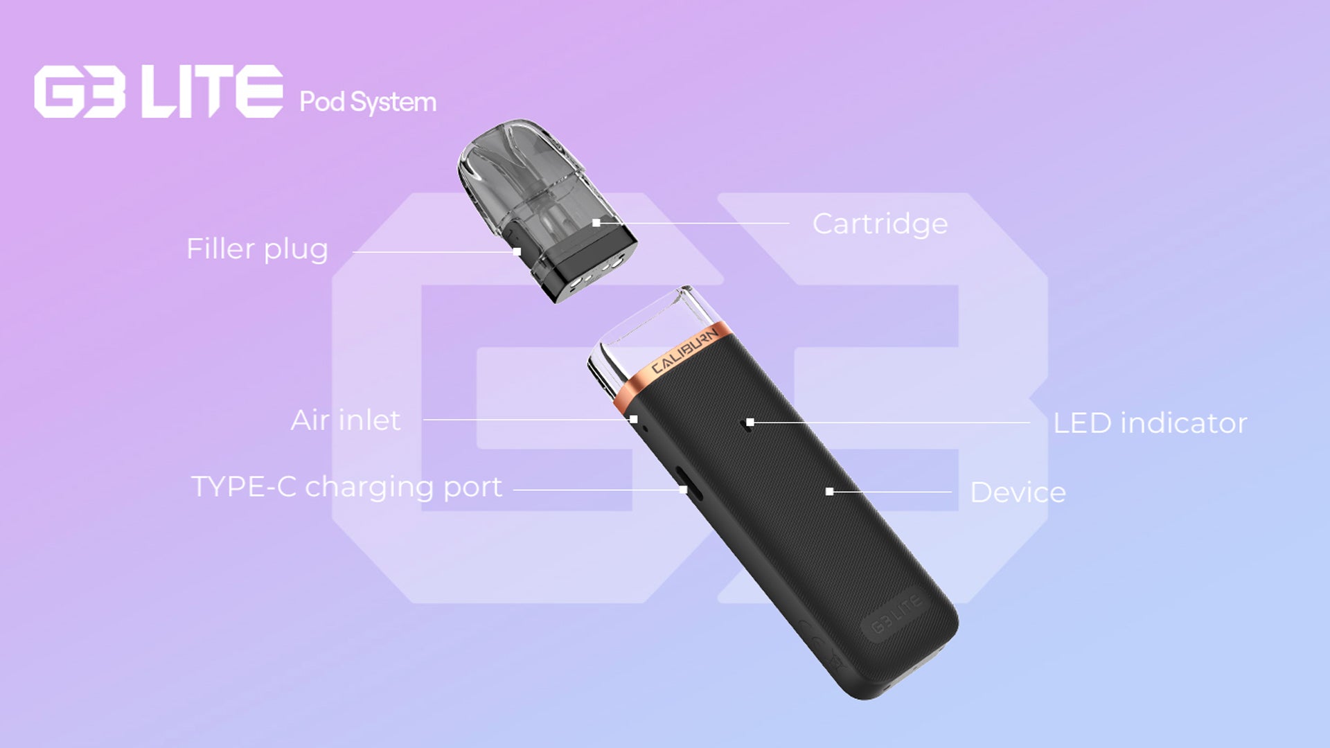 Uwell: Caliburn G3 Lite Starter Kit