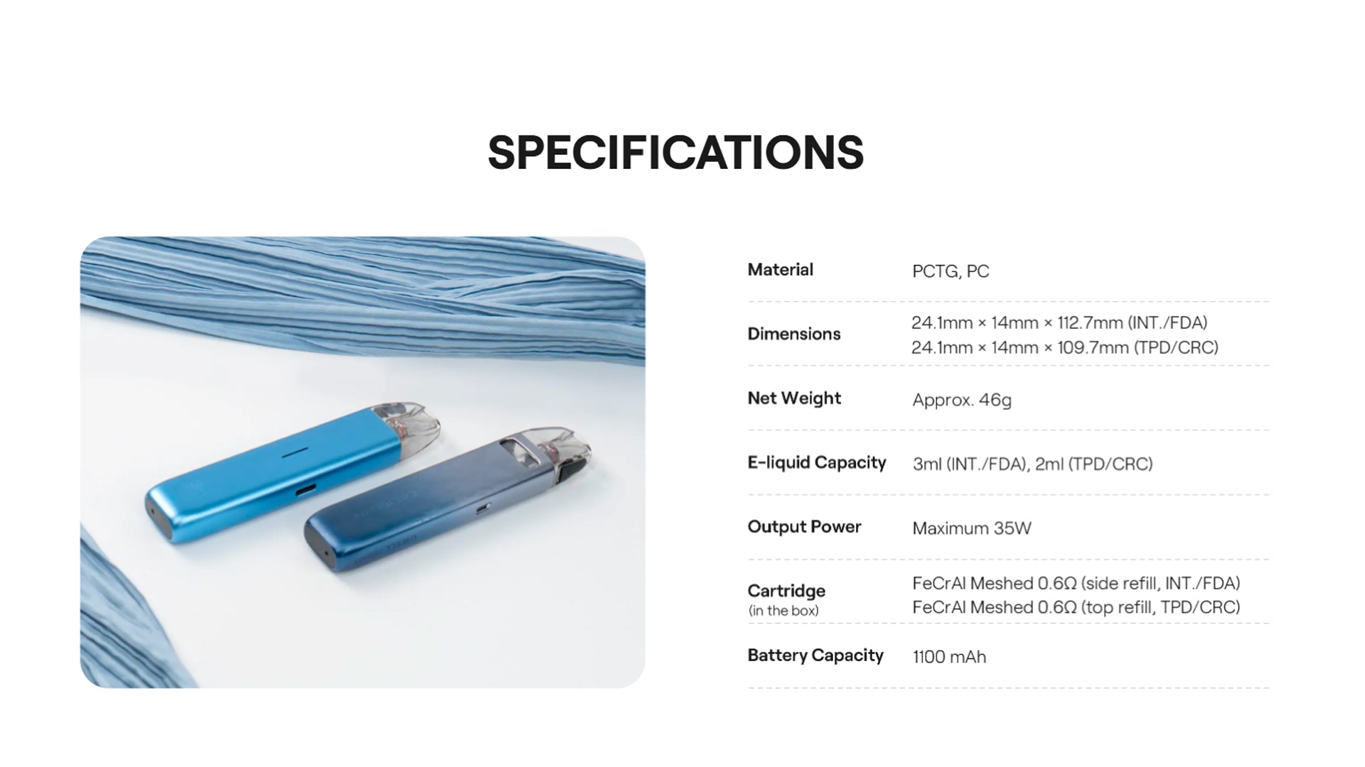 Uwell: Caliburn G4 Mini Starter Kit