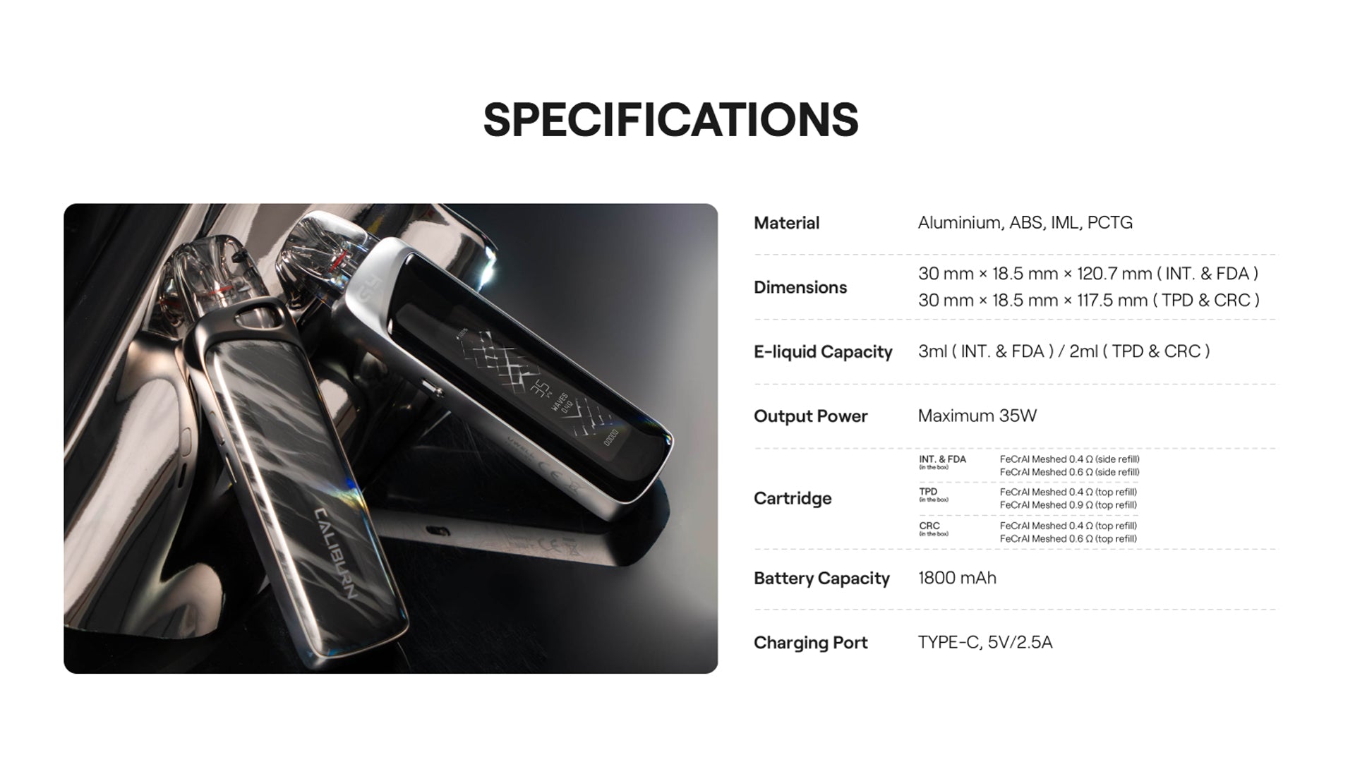 Uwell: Caliburn G4 Pro Starter Kit
