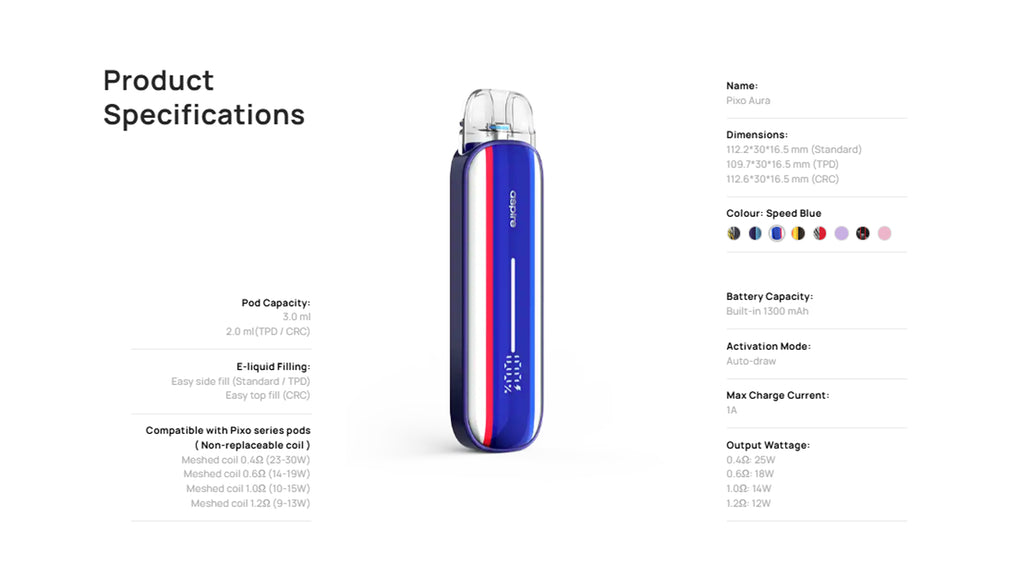 Aspire: Pixo Aura Starter Kit