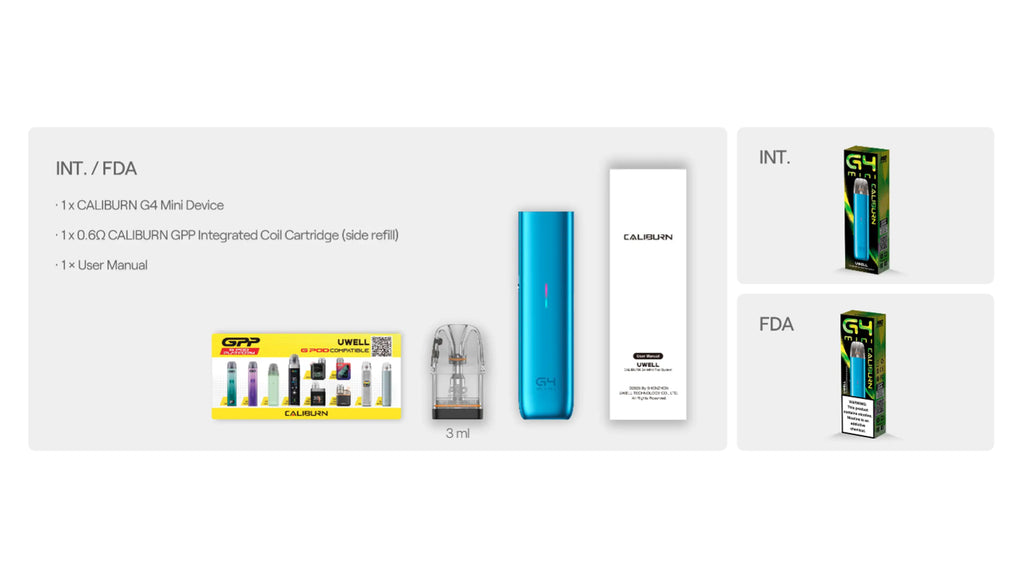 Uwell: Caliburn G4 Mini Starter Kit