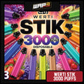 Werti: Stik 3000 Puffs Disposable Pod