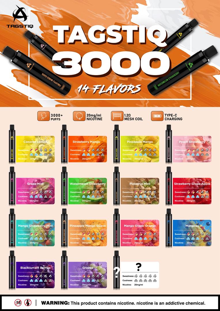 Tag Era: Tagstiq 3000 Puffs Disposable Pod